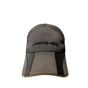 Mercedes AMG GT vintage cap hat strapback black/grey/gold made by AMG
